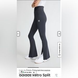 Adidas retro split flare leggings